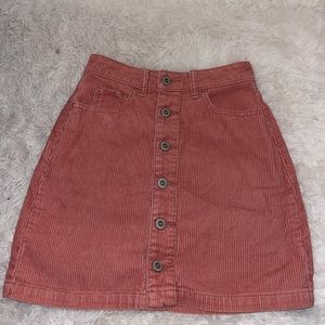 Hollister 00 Ultra High rise Corduroy Skirt